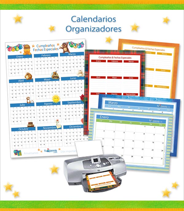 Calendarios y organizadores