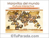 Mapa de las Maravillas del mundo Mapa de las Maravillas del mundo