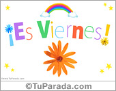 Tarjeta para el viernes