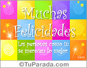 Tarjeta de felicidades