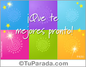 Postales de pronta mejoría