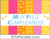 Tarjetas de cumpleaños