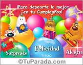 Tarjetas de cumpleaños