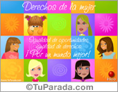 Tarjetas de derechos de la mujer
