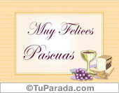 Postal de felices Pascuas