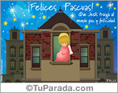 Tarjeta de Pascua con ángel