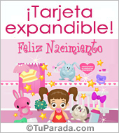 Tarjeta de nacimiento para mujer