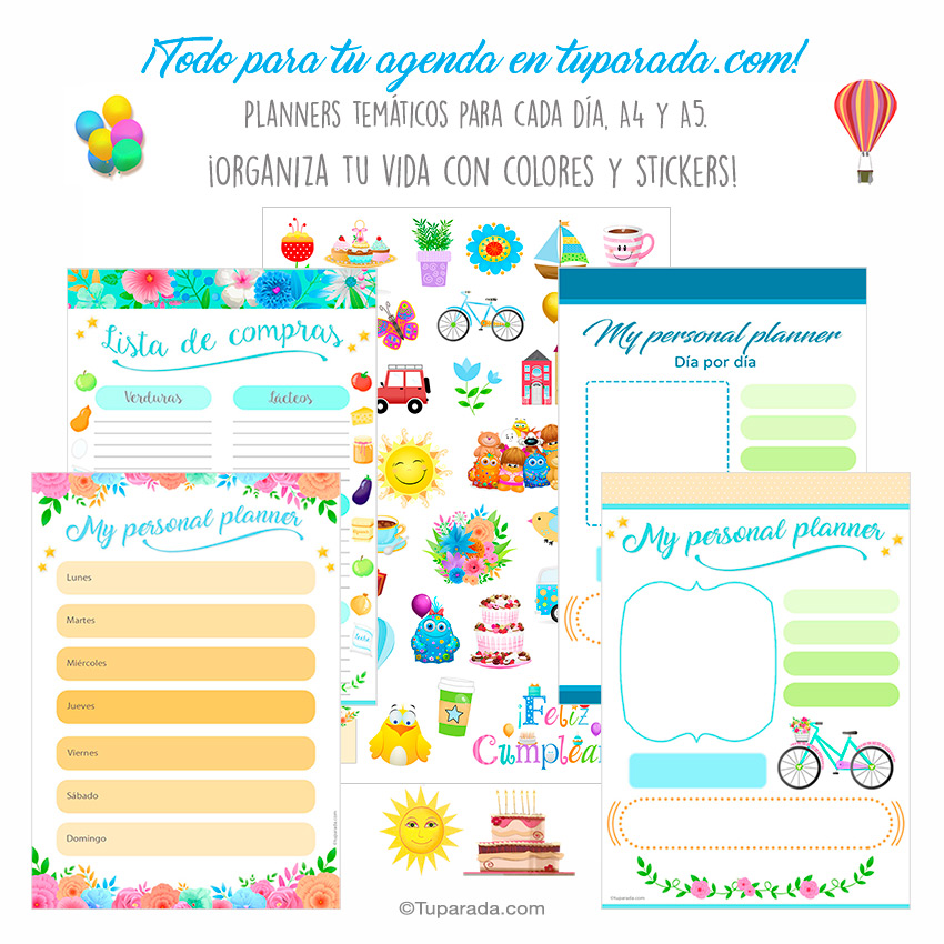 Planners semanales, diarios y mensuales