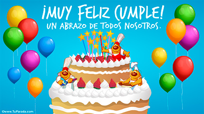 Tarjetas para desear feliz cumple