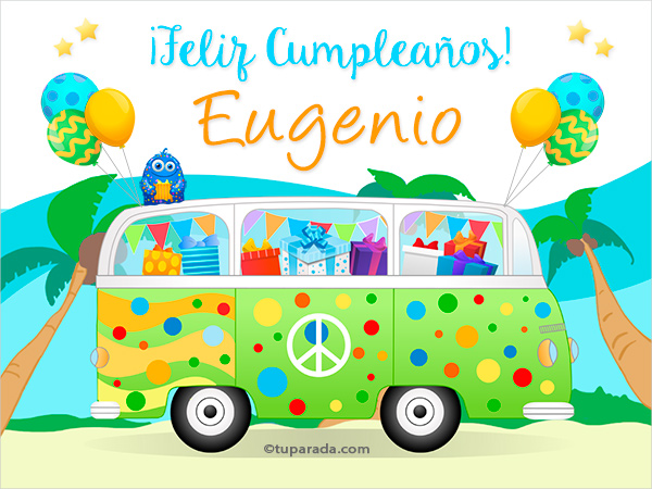 Tarjetas de cumpleaños con el nombre Eugenio