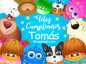 Postales de cumpleaños para Tomás