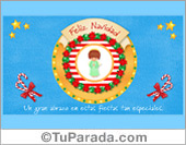 Tarjeta de Navidad con ángel