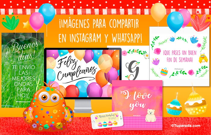 Tarjetas de feliz día y cumpleaños