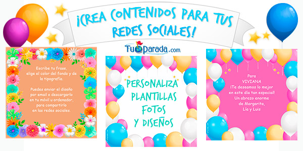 Plantillas para crear tarjetas y contenidos