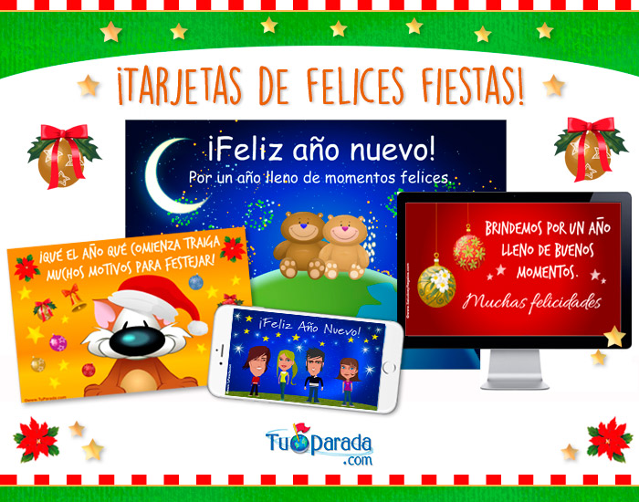 Tarjetas de felices fiestas