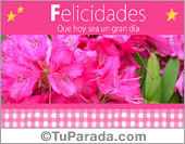 Tarjetas con flores