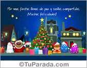 Tarjeta de Felices fiestas