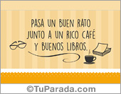 Buenos libros y un rico café