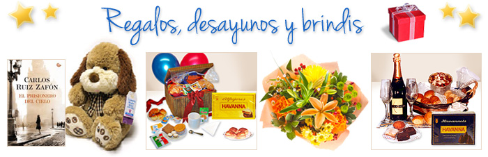 Regalos, desayunos y flores