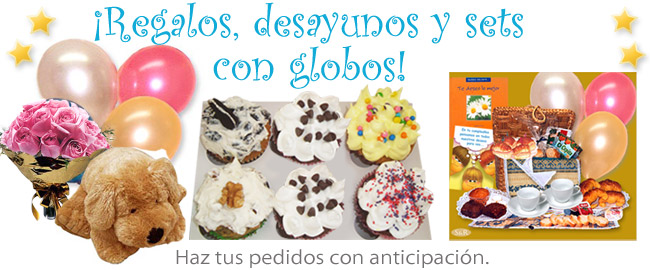 Regalos, tortas y desayunos