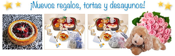 Regalos, tortas y desayunos