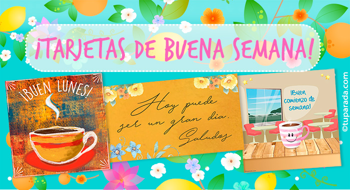 Tarjetas para cada día de la semana