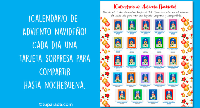 Calendario de Adviento Navideño