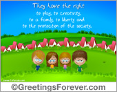 Children rights ecards