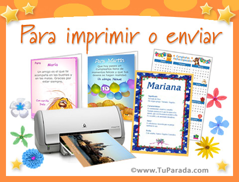 Tarjetas para imprimir