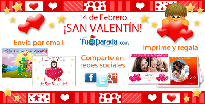 Tarjetas de San Valentín