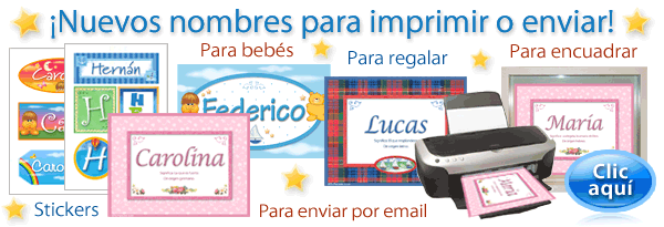 Tarjetas con nombres