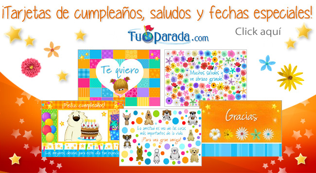 Tarjetas de cumpleaños, amistad, amor y saludos