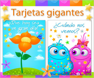 Tarjetas de saludos gigantes