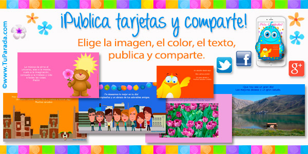 Tarjetas para crear y publicar