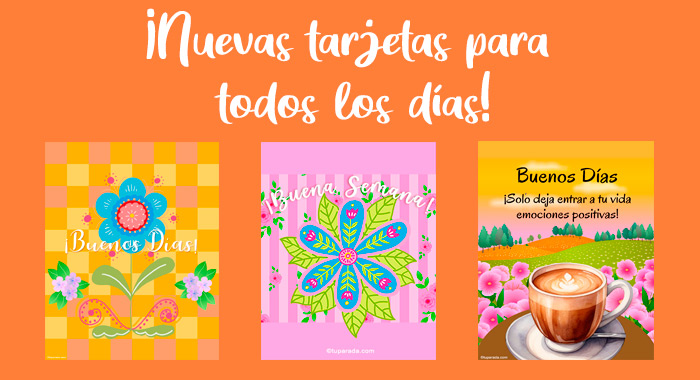 Tarjetas de hola y saludos